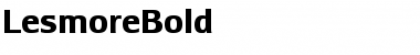 LesmoreBold Font