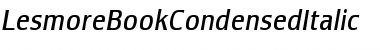 LesmoreBookCondensedItalic Font