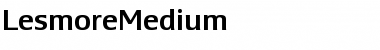 LesmoreMedium Font