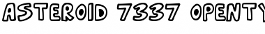 Asteroid 7337 Font