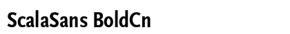 ScalaSans BoldCn Font Preview