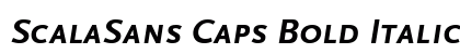 ScalaSans Caps Bold Italic Font Preview