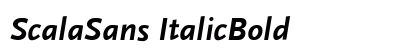 ScalaSans ItalicBold Font Preview