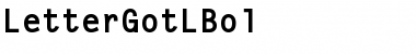 LetterGotLBol Regular Font