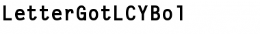 LetterGotLCYBol Font
