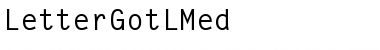 LetterGotLMed Regular Font