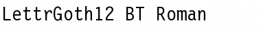 LettrGoth12 BT Font