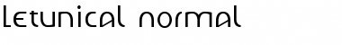 Letunical Normal Font