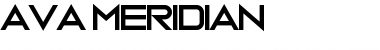 Ava Meridian Font