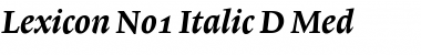 Lexicon No1 Italic D Med Font