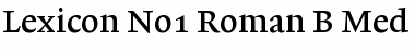 Lexicon No1 Roman B Med Font