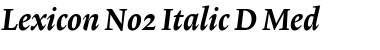 Lexicon No2 Italic D Med Font