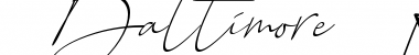 Baltimore Regular - Italic Font