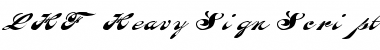 LHF Heavy Sign Script Regular Font