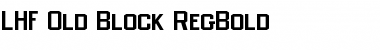 LHF Old Block RegBold Regular Font