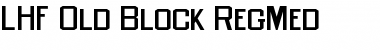 LHF Old Block RegMed Font