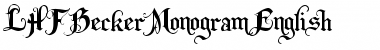 LHFBeckerMonogramEnglish Regular Font