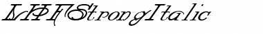 LHFStrongItalic Medium Italic Font