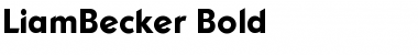 LiamBecker Bold Font