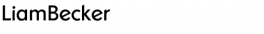 LiamBecker Font
