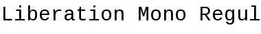 Liberation Mono Regular Font