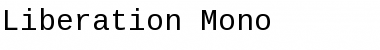 Liberation Mono Regular Font