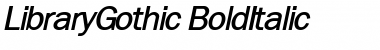 LibraryGothic Font