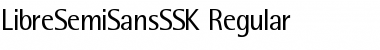 LibreSemiSansSSK Regular Font