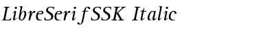 LibreSerifSSK Italic Font