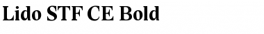 Lido STF CE Bold Font Lido STF CE Bold Font
