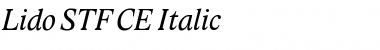 Lido STF CE Italic Font
