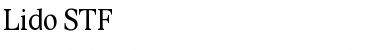 Lido STF Regular Font