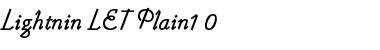 Lightnin LET Font