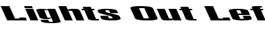 Lights Out Leftie Font