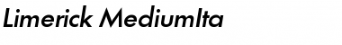 Limerick-MediumIta Font