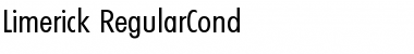 Limerick-RegularCond Regular Font