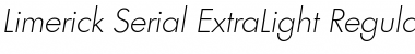 Limerick-Serial-ExtraLight Font