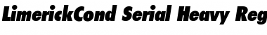 LimerickCond-Serial-Heavy Font