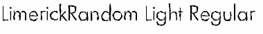 LimerickRandom-Light Regular Font