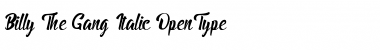 Billy The Gang Font