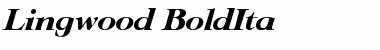 Lingwood-BoldIta Font