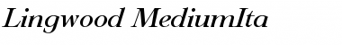 Lingwood-MediumIta Font