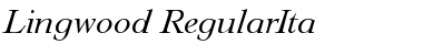 Lingwood-RegularIta Regular Font