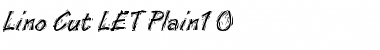 Lino Cut LET Plain Font