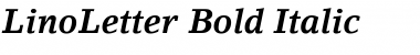 LinoLetter BoldItalic Font