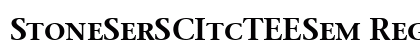 StoneSerSCItcTEESem Regular preview