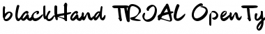 blackHand_TRIAL Regular Font