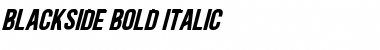 Blackside Bold Italic Font