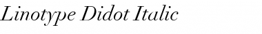 Linotype Didot Italic Font