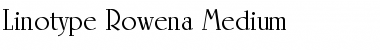 LTRowena Medium Regular Font LTRowena Medium Regular Font